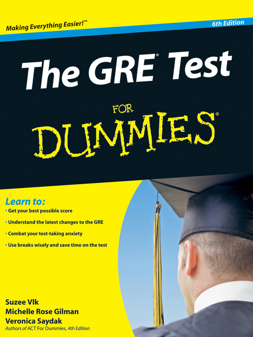 Cover image for The GRE Test For Dummies